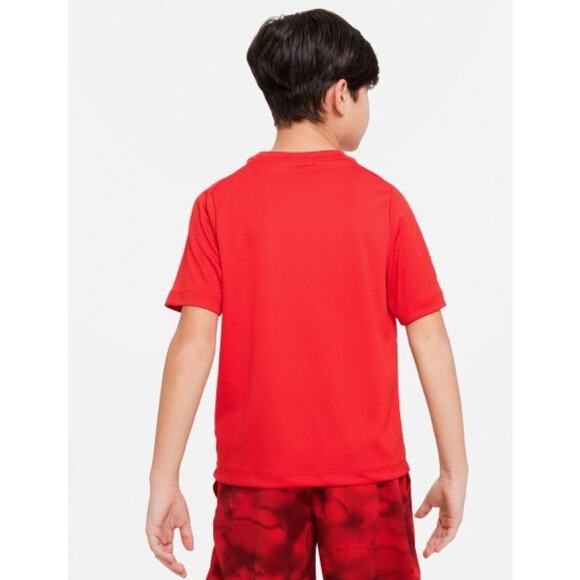 Nike Big Boys Dri-fit Multi+ Logo-Print Training T-Shirt - University Red/white - Picture 2 of 4